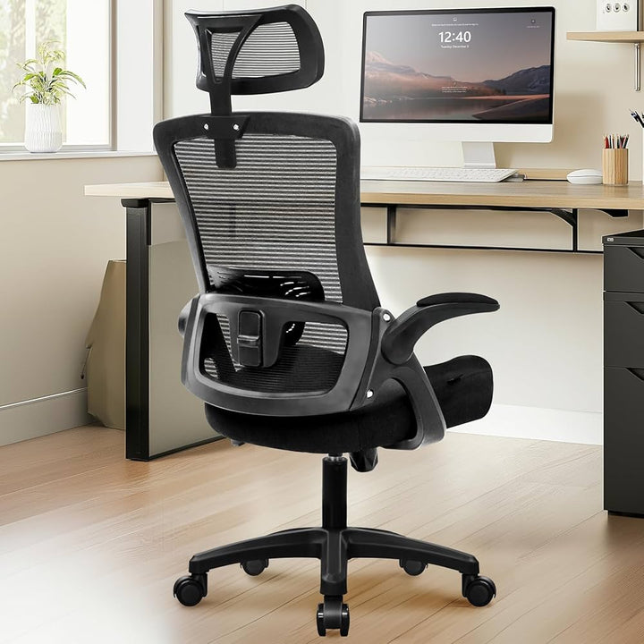 NEO Ergonomic Chair Mesh Office Chair - Adjustable Arms & Headrest