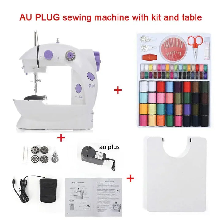 Compact Sewing Machine 202 – With Built-in Light, Cutter & Pedal | Ideal for Beginners