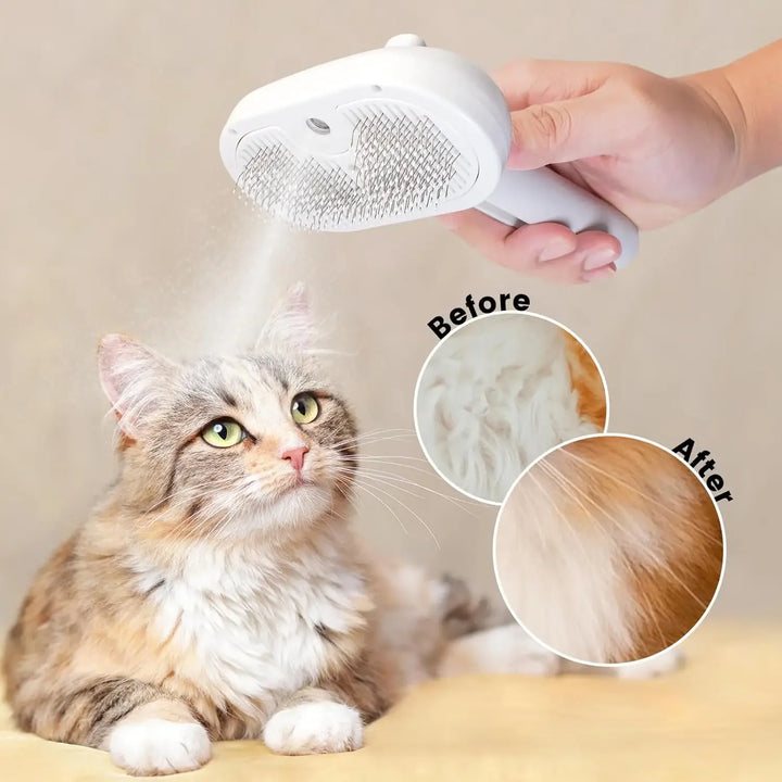 Pet Spray Grooming Comb – De-shedding & Styling Tool for Dogs and Cats