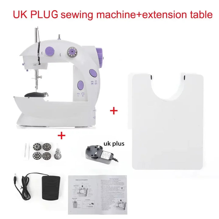 Compact Sewing Machine 202 – With Built-in Light, Cutter & Pedal | Ideal for Beginners