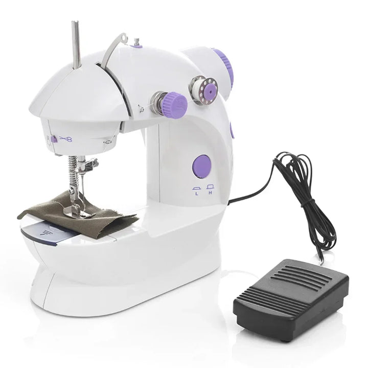 Compact Sewing Machine 202 – With Built-in Light, Cutter & Pedal | Ideal for Beginners