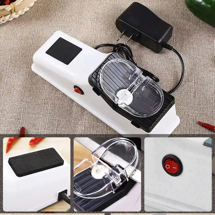Electric Knife Sharpener – 5-Second Fast Sharpening & Polishing Tool for All