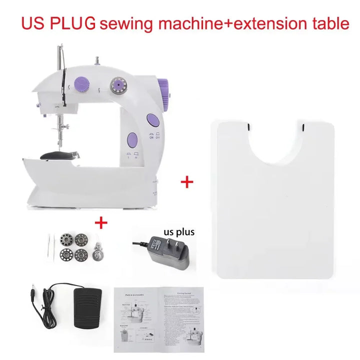 Compact Sewing Machine 202 – With Built-in Light, Cutter & Pedal | Ideal for Beginners