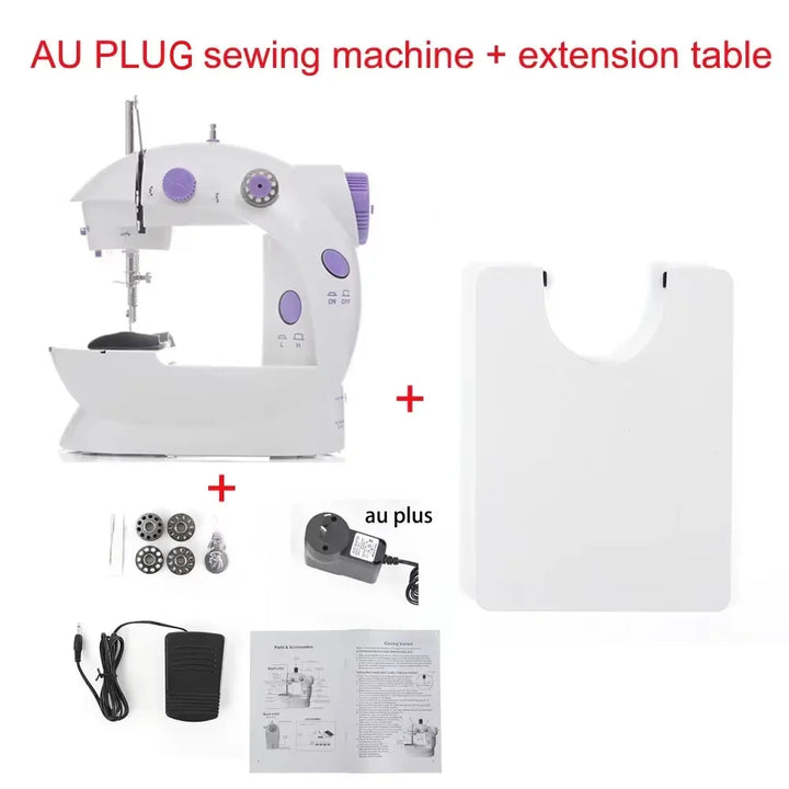 Compact Sewing Machine 202 – With Built-in Light, Cutter & Pedal | Ideal for Beginners