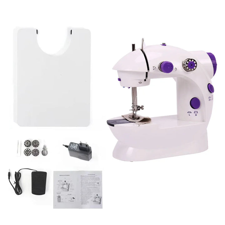 Compact Sewing Machine 202 – With Built-in Light, Cutter & Pedal | Ideal for Beginners