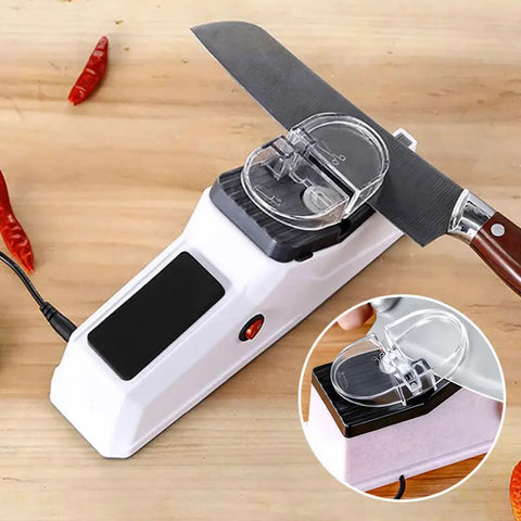 Electric Knife Sharpener – 5-Second Fast Sharpening & Polishing Tool for All