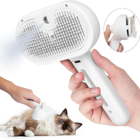Pet Spray Grooming Comb – De-shedding & Styling Tool for Dogs and Cats