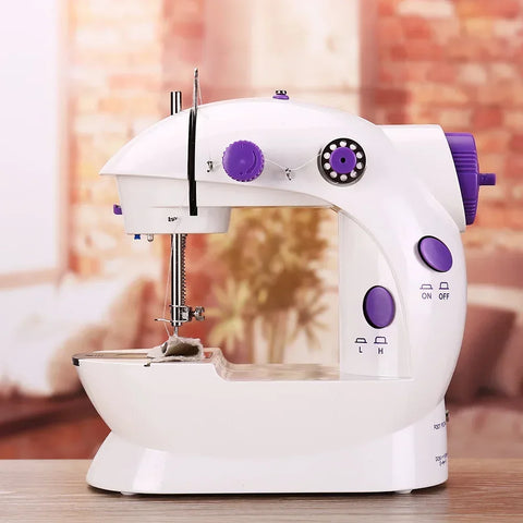 Compact Sewing Machine 202 – With Built-in Light, Cutter & Pedal | Ideal for Beginners
